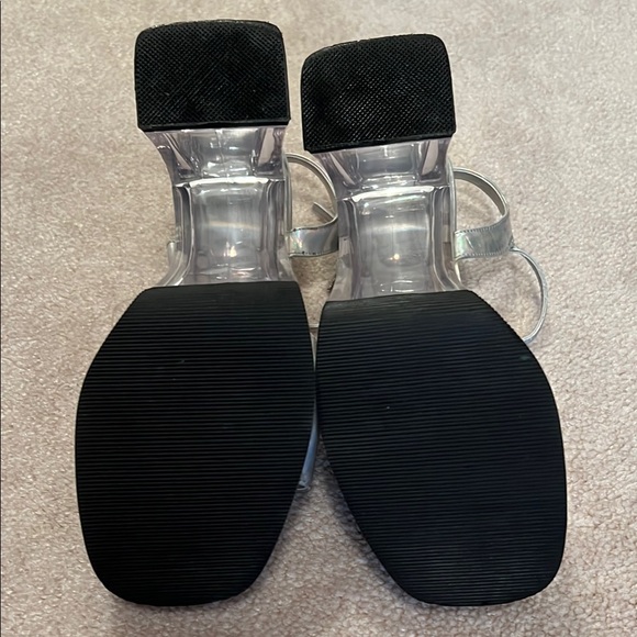 Holographic Silver Women's Sandals - Picture 3 of 3